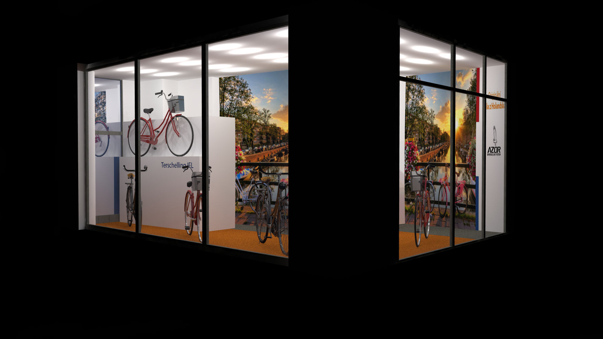 3D vizualizace obchodů, kanceláří a pokojů v MSP